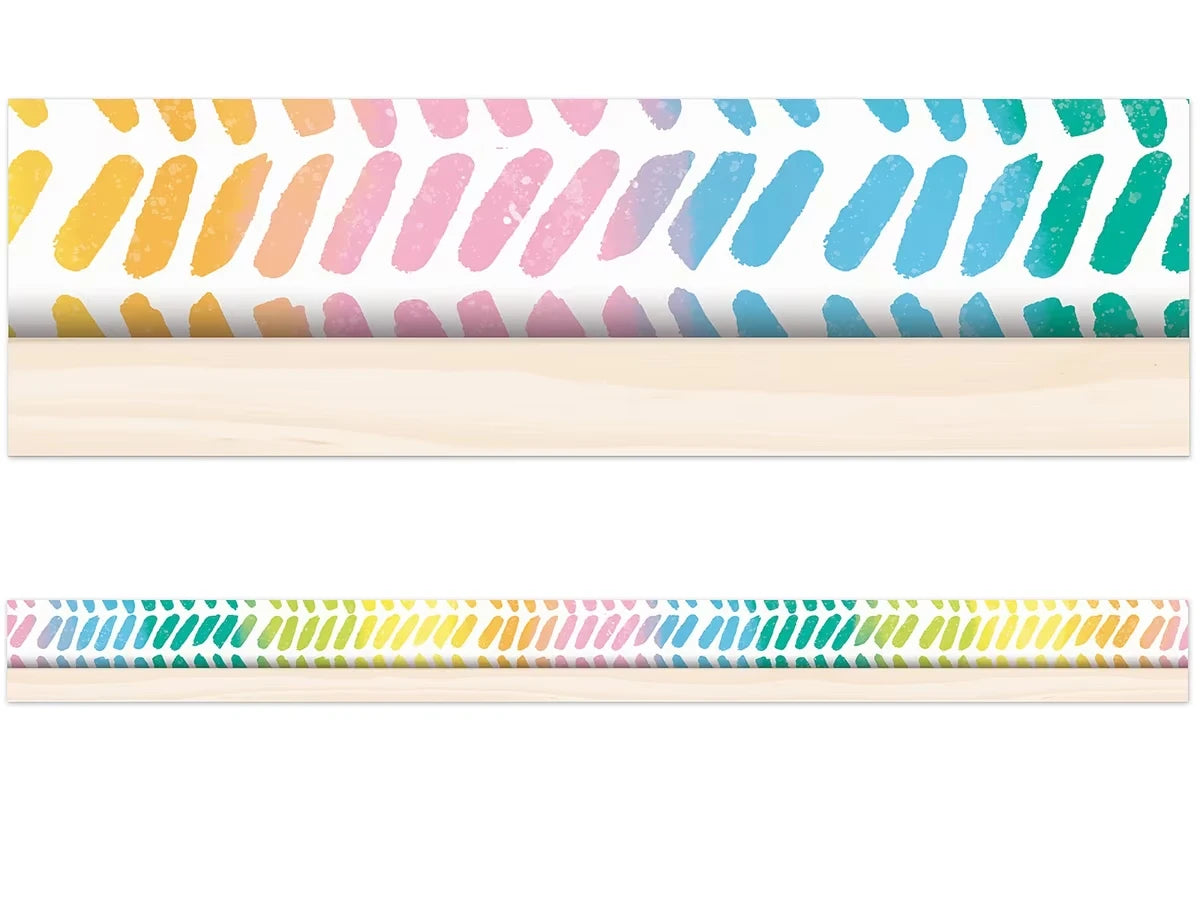 Creatively Inspired Watercolor Chevron Border - US 9264