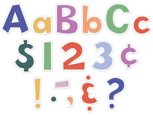 Color Crush 4" Punch-Out Letters - US 7342