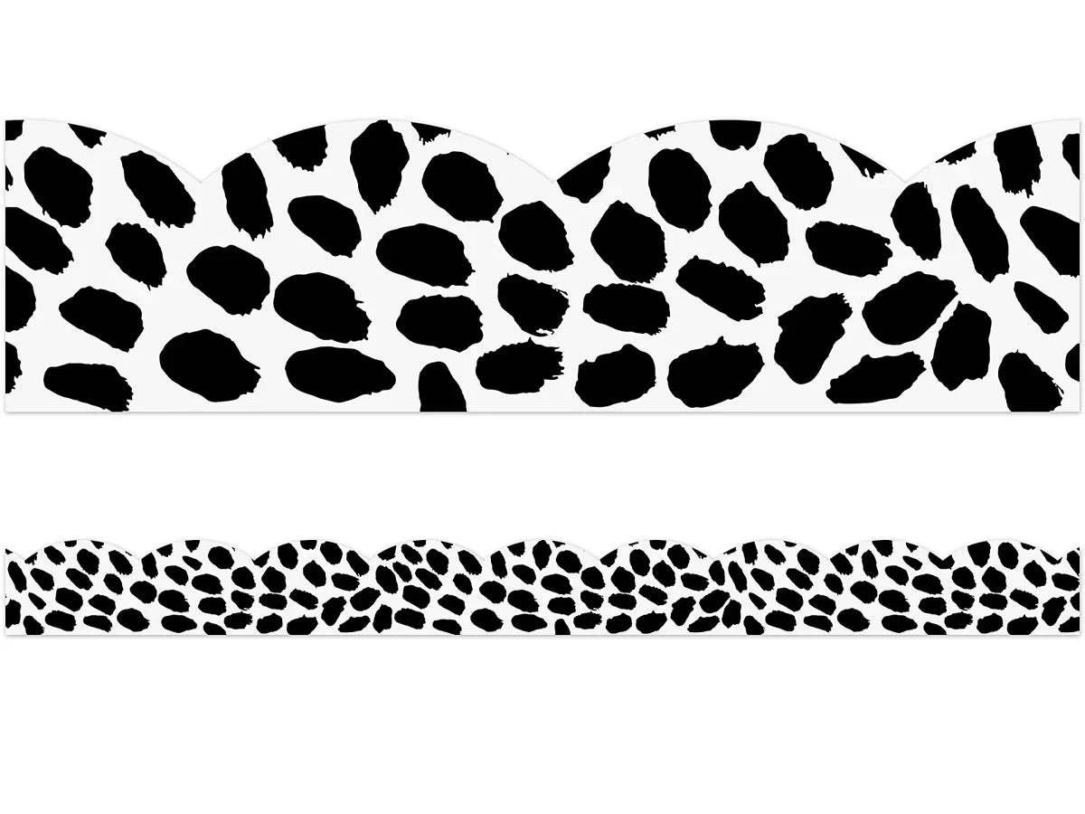 Simply Safari Dot Scalloped Border - US 4856