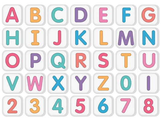Crafty and Cool 3 1/2" Punch-Out Letters - US 4601