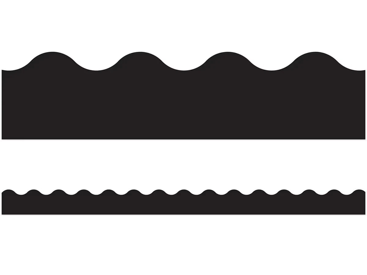 Black Scalloped Border - US 4704