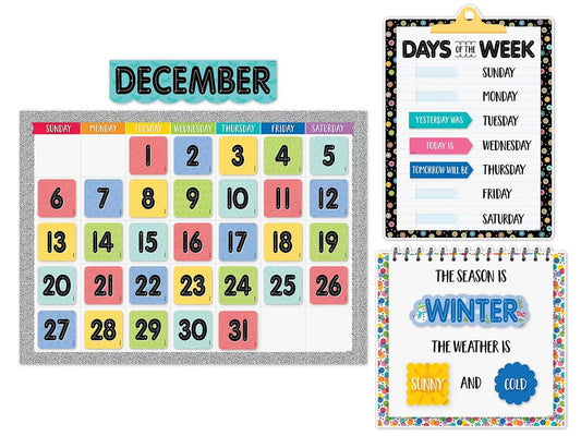 Core Decor Calendar Bulletin Board Set - US 1631