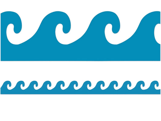 Blue Waves Border - US 3028