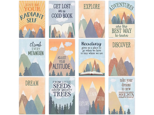 Moving Mountains Motivational Small Poster Pack - US 6316