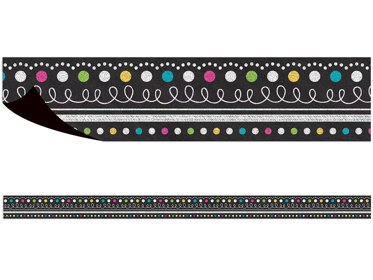 Chalkboard Brights Dot & Loop Magnetic Border - US 9795