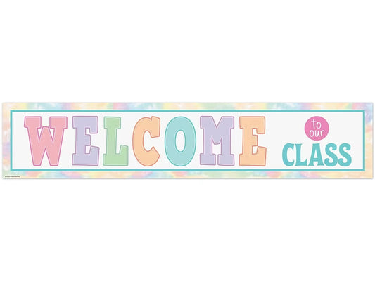 Pastel Pop Welcome Banner - US 7577