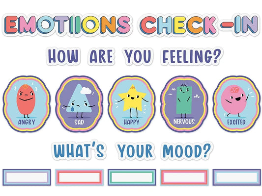 We Stick Together Emotions Check-In Bulletin Board Set - US 7859