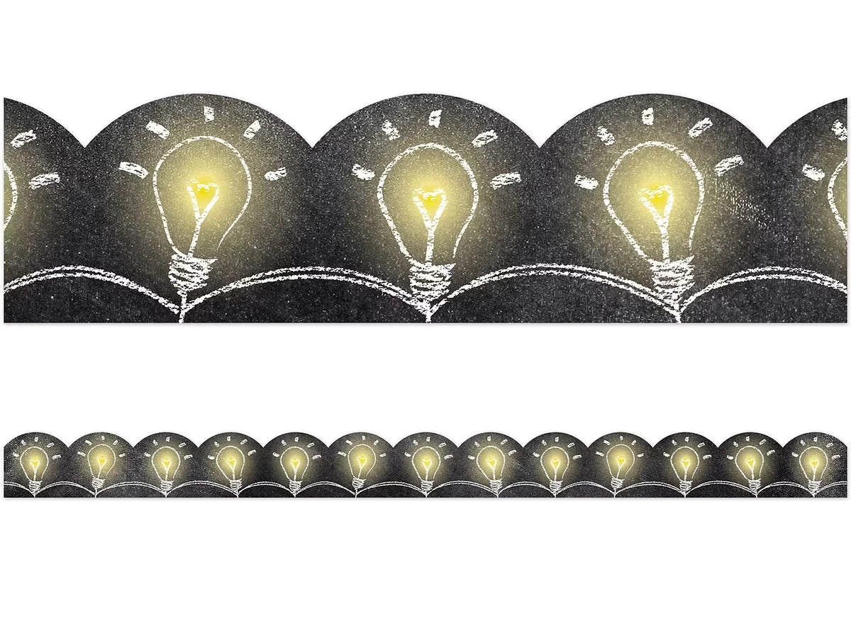 Chalk It Up! Light Bulb Scalloped Border - US 1483