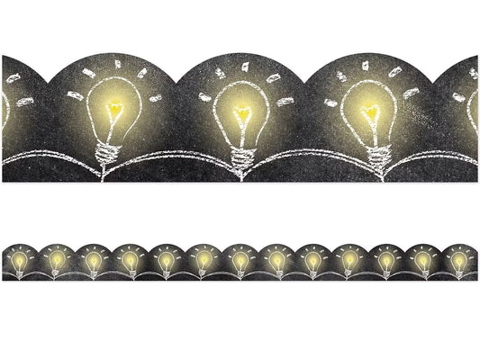 Chalk It Up! Light Bulb Scalloped Border - US 1483