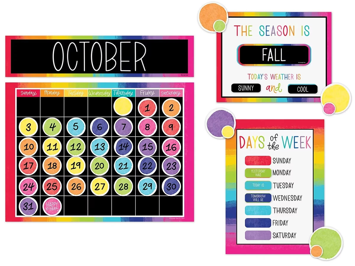 Light Bulb Moments Calendar Bulletin Board Set - US 7262
