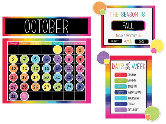 Light Bulb Moments Calendar Bulletin Board Set - US 7262