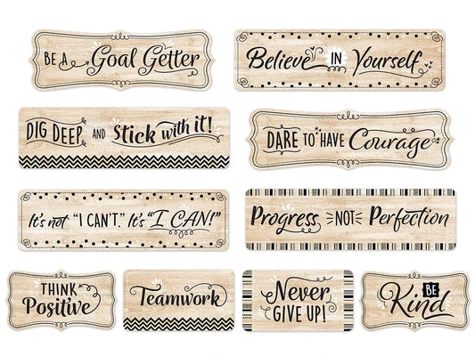 Mindset Matters Wood Bulletin Board Set - US 2080