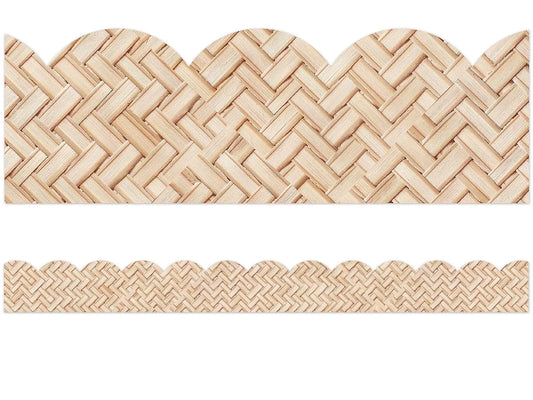 True to You Woven Bamboo Scalloped Border - US 1106