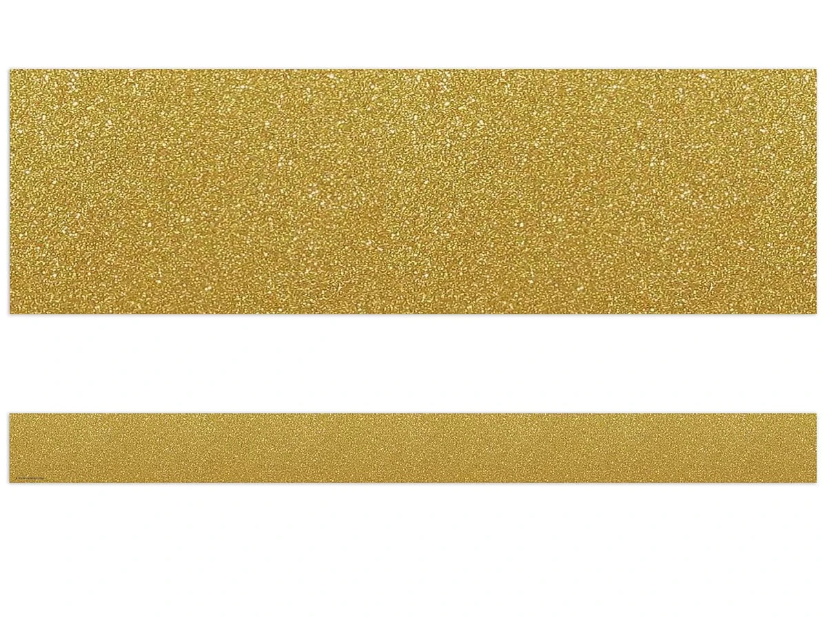 Confetti Gold Shimmer Border - US 5642