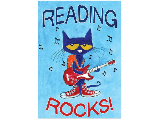 Pete the Cat® Reading Rocks Poster - US 6464
