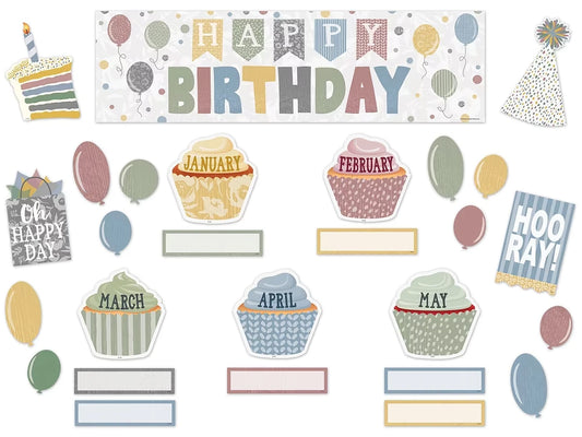 Classroom Cottage Birthday Bulletin Board Set - US 5836