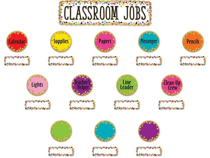 Confetti Classroom Jobs Bulletin Board Set - US 1443