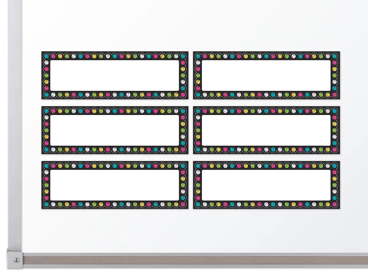 Chalkboard Brights Magnetic Write & Wipe Accents - US 9765
