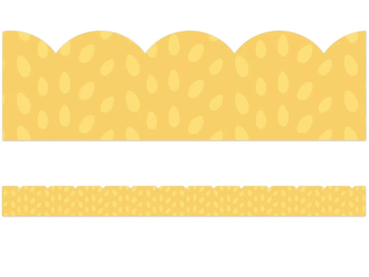 Grow Together Yellow Dot Scalloped Border - US 2553