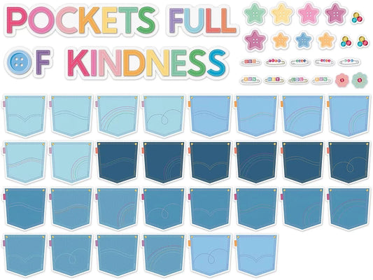 Crafty and Cool Pockets Full of Kindness Bulletin Board Set - US 7895