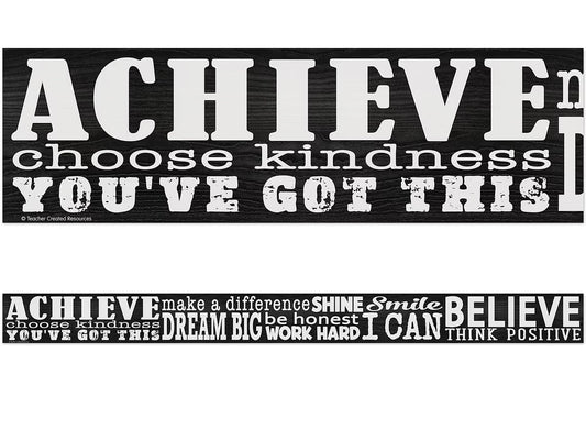 Modern Farmhouse Positive Sayings Border - US 8849