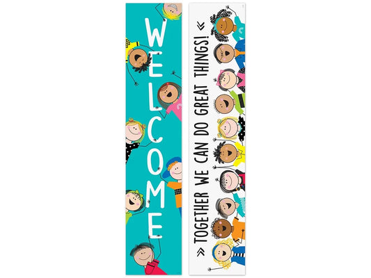 Stick Kids Welcome Double-Sided Banner - US 9329