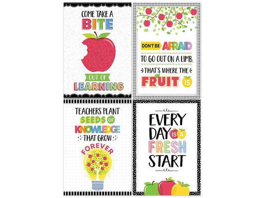 Apple Time Motivational Poster Pack - US 8719