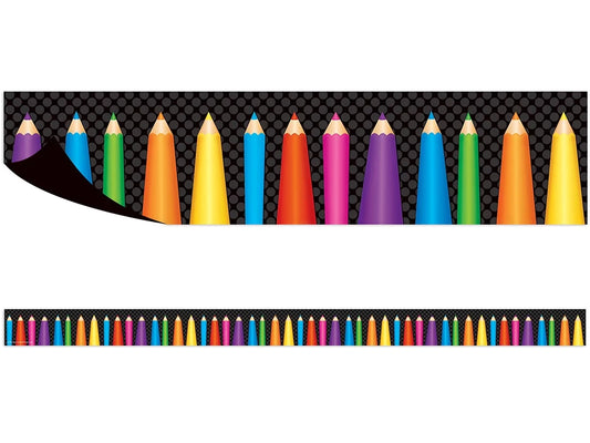 Colored Pencil Magnetic Border - US 3331