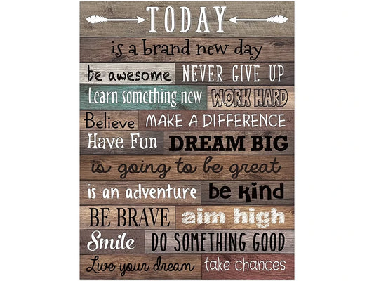 Home Sweet Classroom Today Is a New Day Poster - US 3027