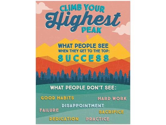 Adventurer Climb Your Highest Peak Poster - US 6877