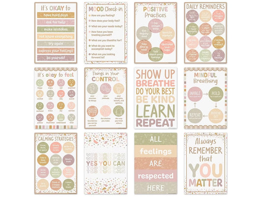 Terrazzo Tones Motivational Small Poster Pack - US 6915