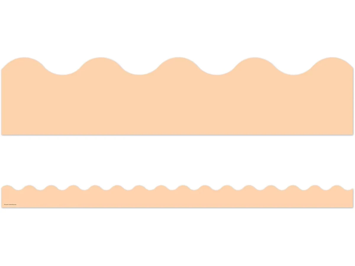 Pastel Pop Peach Scalloped Border - US 1729