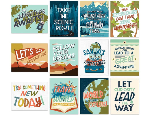 Let’s Explore Motivational Mini Poster Pack - US 6260