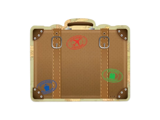 Travel the Map! Vintage Luggage Mini Accents - US 3802