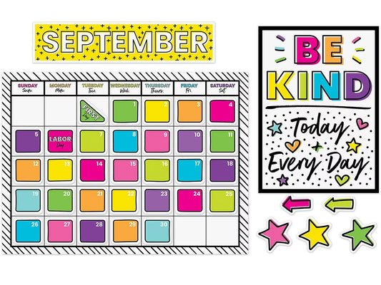 Kind Vibes Calendar Bulletin Board Set - US 2545