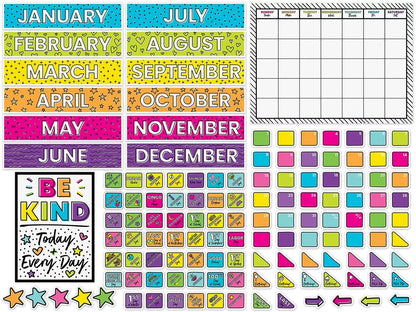 Kind Vibes Calendar Bulletin Board Set - US 2545