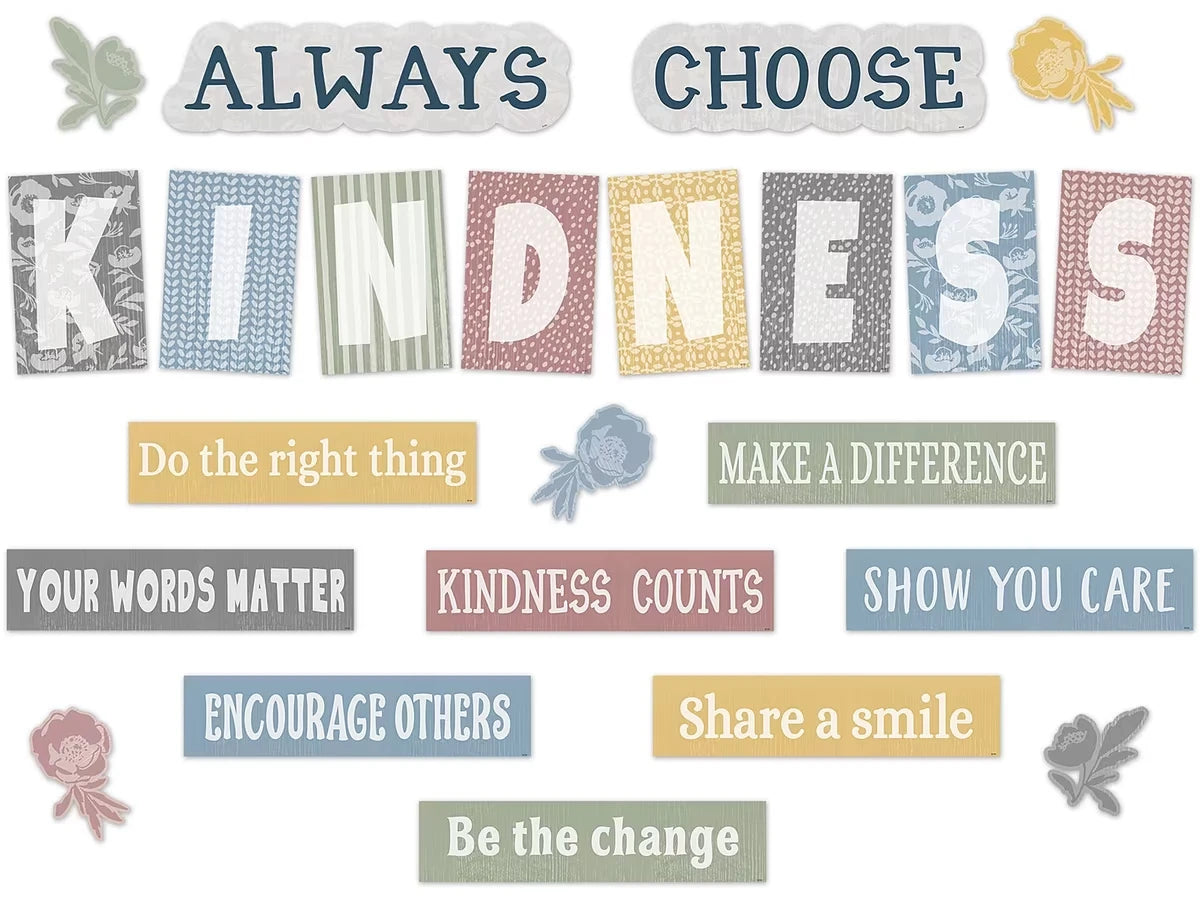 Classroom Cottage Choose Kindness Bulletin Board Set - US 6879