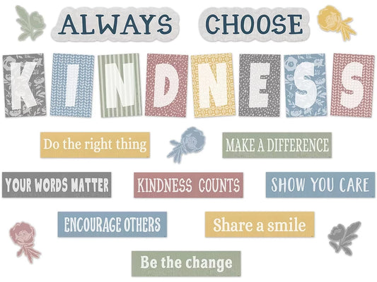 Classroom Cottage Choose Kindness Bulletin Board Set - US 6879