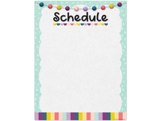 Oh Happy Day! Write & Wipe Schedule Poster - US 8803