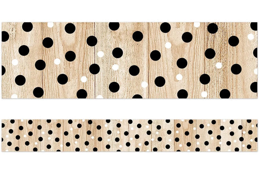 Polka Dots Wood Border - US 2580