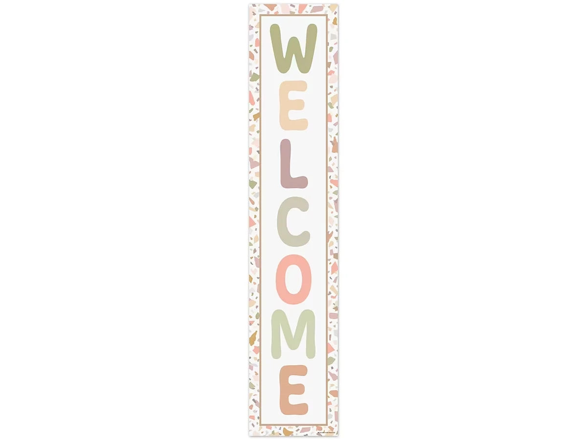 Terrazzo Tones Welcome Banner - US 1563
