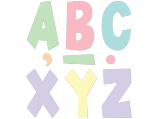 Pastel Pop 7" Punch-Out Letters - US 7024