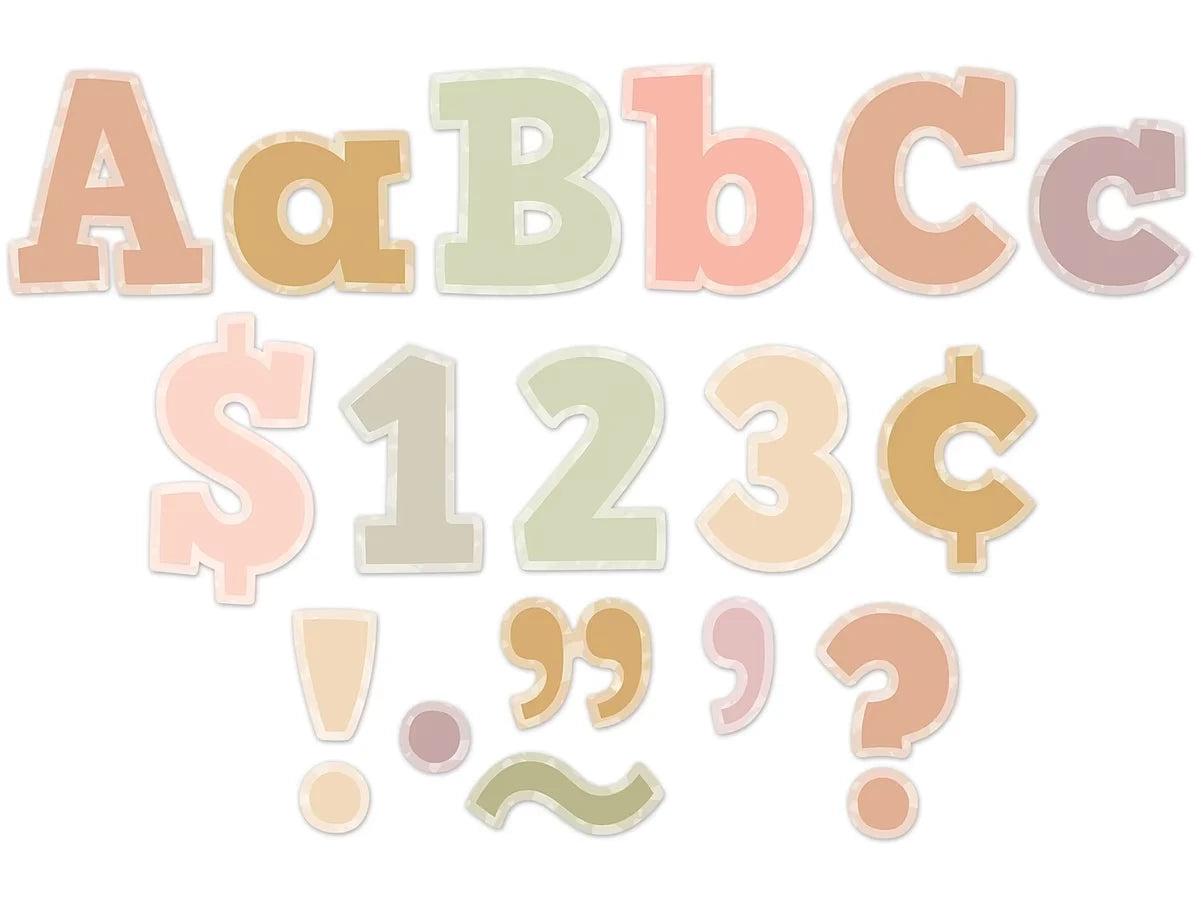 Terrazzo Tones 4" Punch-Out Letters - US 6704