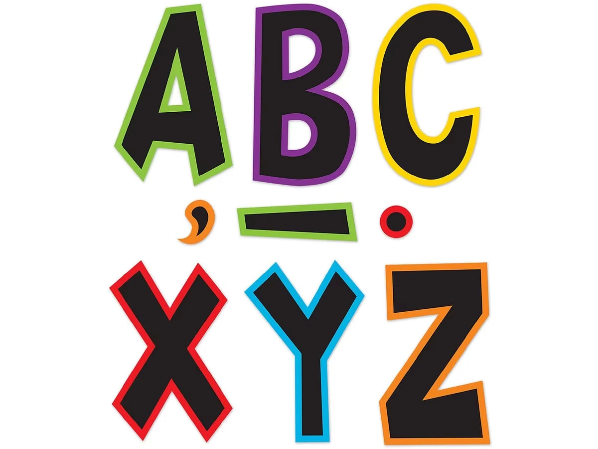 Electric Bright 7" Punch-Out Letters - US 6869