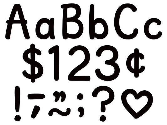 Classic Black 4" Punch-Out Letters - US 1251