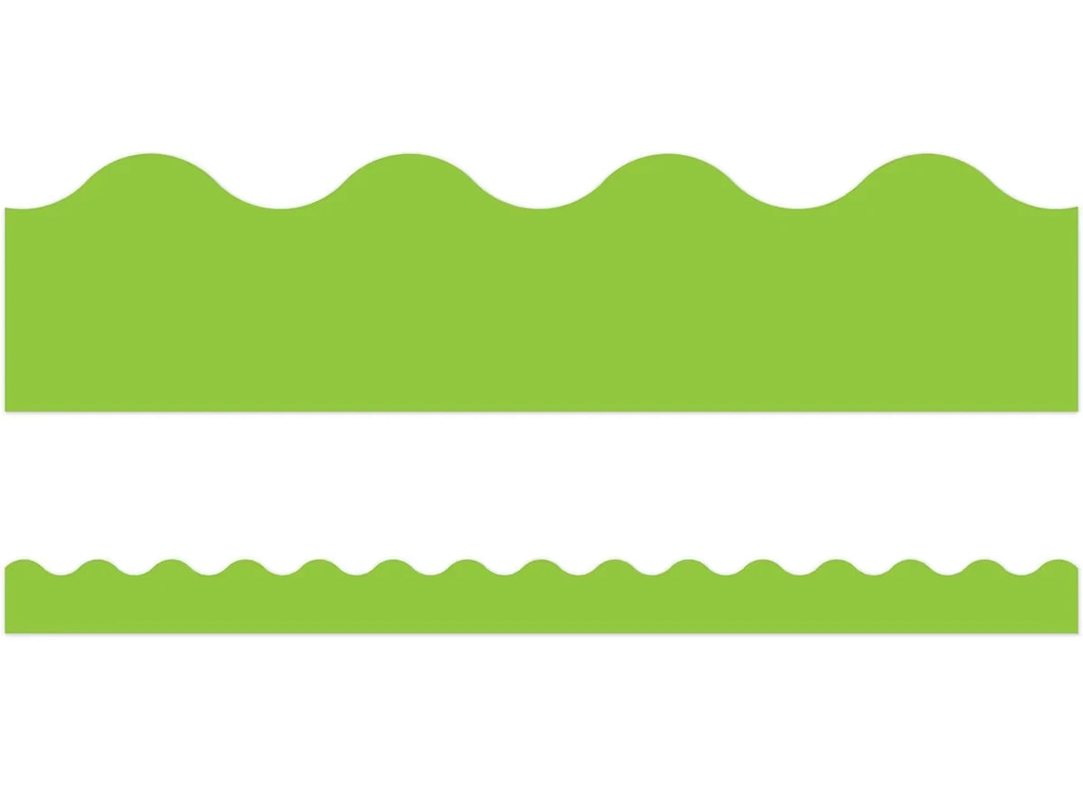 Lime Green Scalloped Border - US 3483