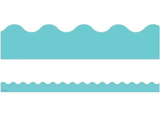 Light Turquoise Scalloped Border - US 3400
