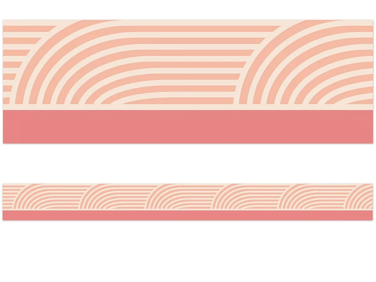 True to You Coral Wave Border - US 6810