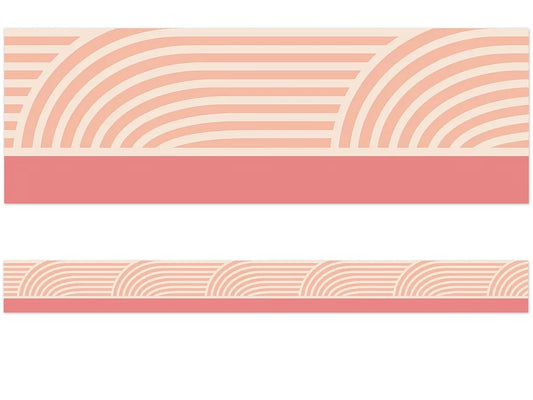 True to You Coral Wave Border - US 6810