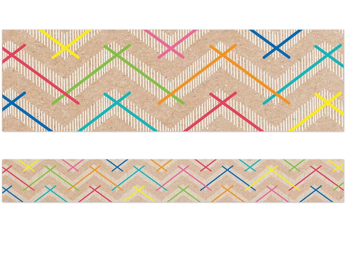 Krafty Pop! Colorful Chevron Border - US 9544